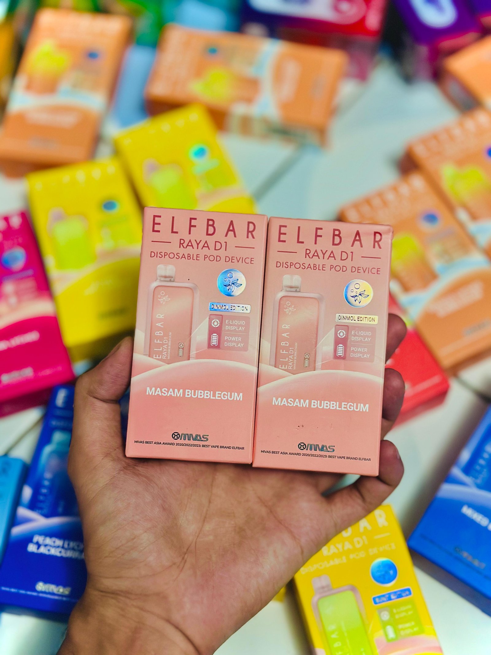 ELFBAR RAYA D1 13,000 PUFFS MASAM BUBBLEGUM