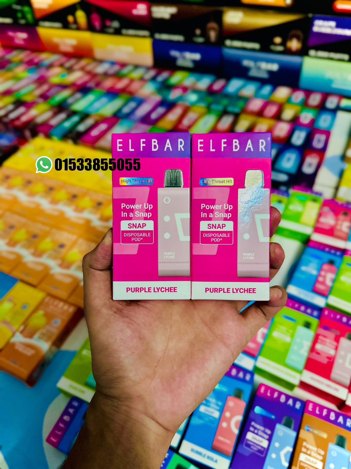 ELFBAR SNAP SMART CARTIDGE 14,000 PUFFS PURPLE LYCHEE