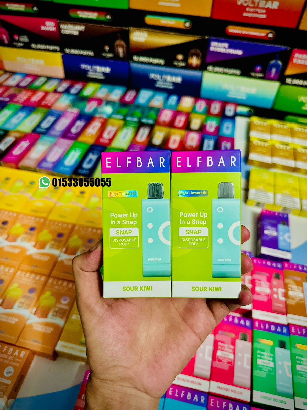 ELFBAR SNAP SMART CARTIDGE 14,000 PUFFS SOUR KIWI