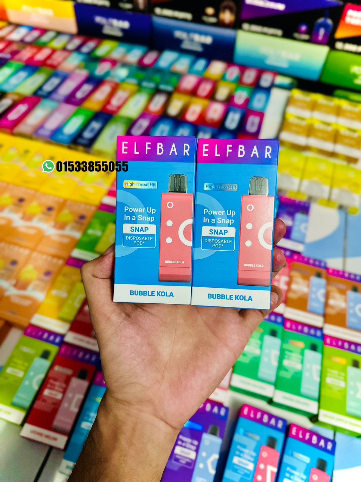 ELFBAR SNAP SMART CARTIDGE 14,000 PUFFS BUBBLE KOLA
