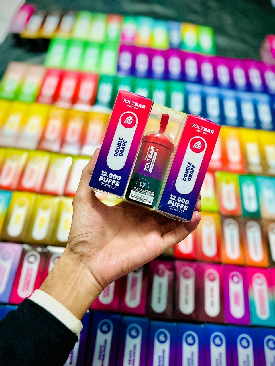 VOLTBAR SWITCH 12,000 PUFFS FULL KIT DOUBLE GRAPE