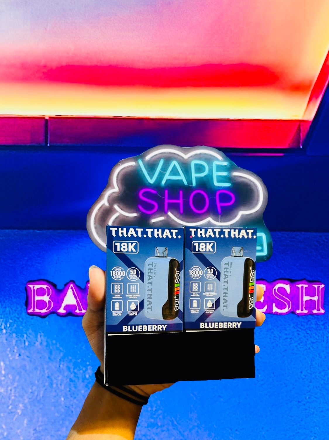 THAT THAT 18,000 PUFFS BLUEBERRY