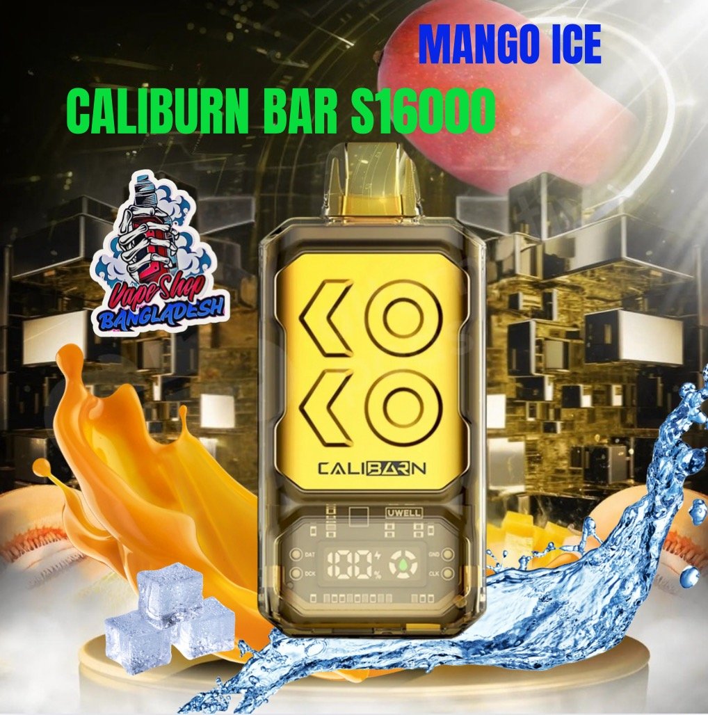 CALIBURN BAR S16000 PUFFS MANGO ICE