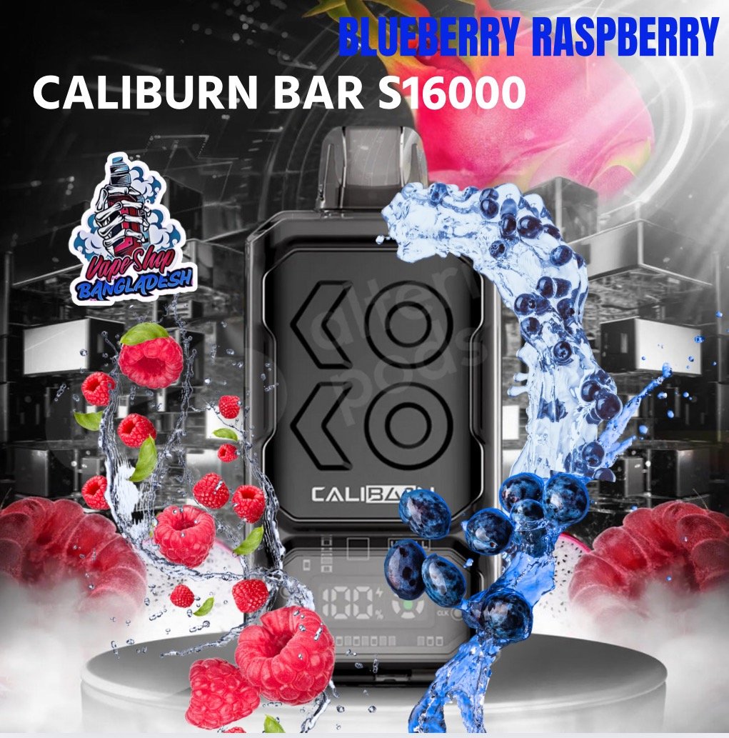 CALIBURN BAR S16000 PUFFS BLUEBERRY RASPBERRY