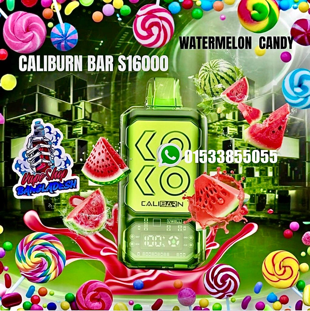CALIBURN BAR S16000 PUFFS WATERMELON CANDY