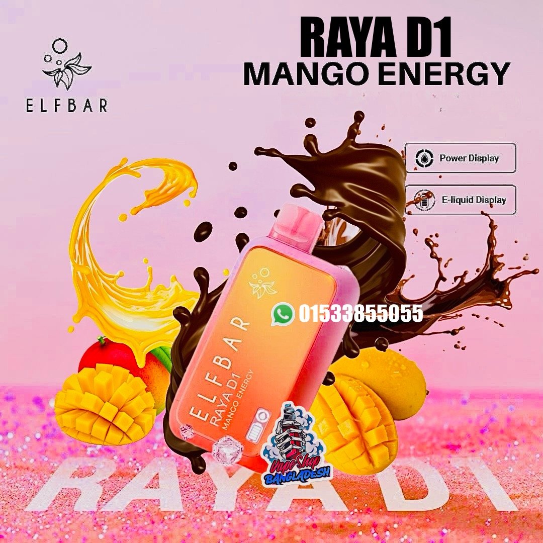 ELFBAR RAYA D1  13,000 PUFFS MANGO ENERGY