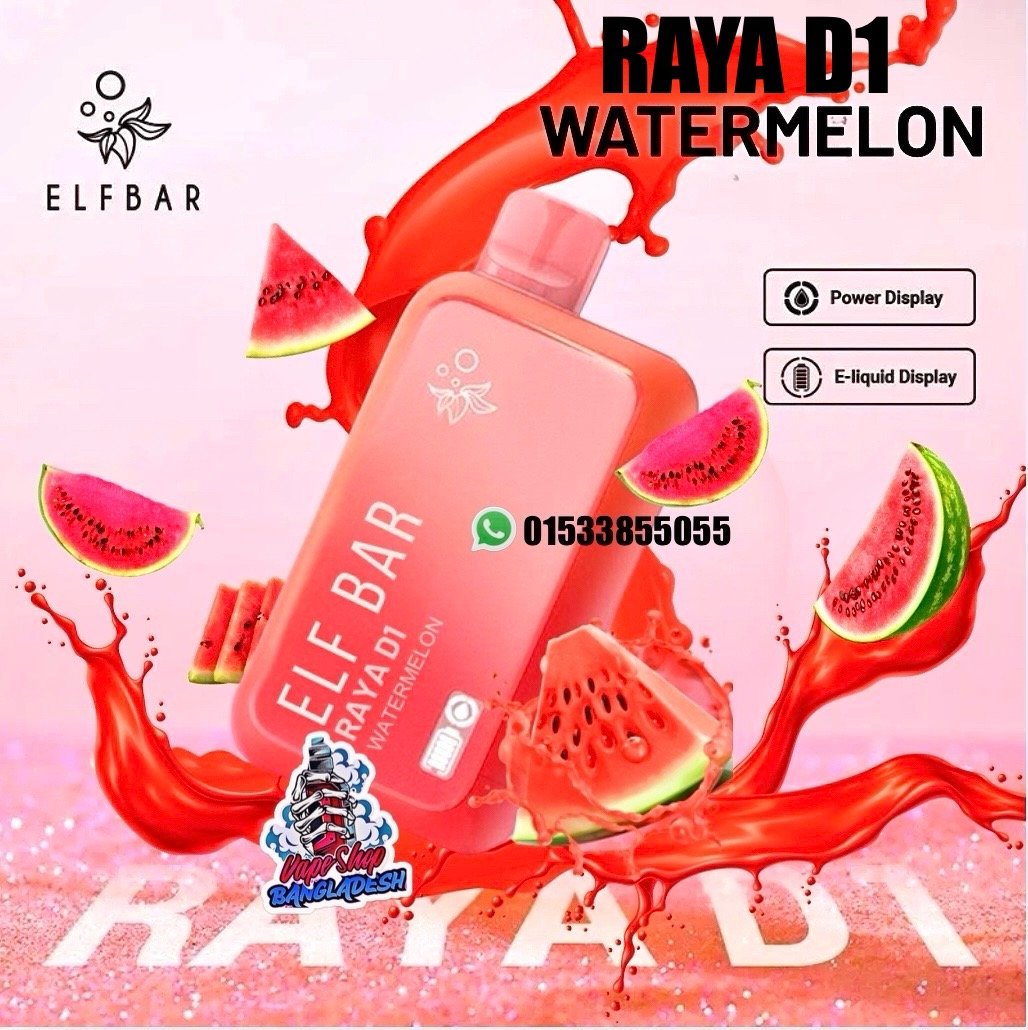 ELFBAR RAYA D1  13,000 PUFFS WATERMELON