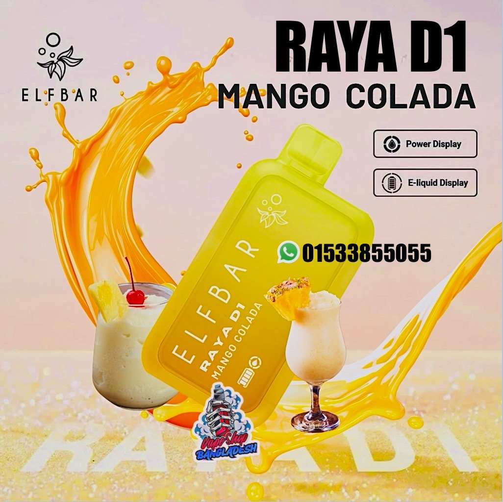 ELFBAR RAYA D1  13,000 PUFFS MANGO COLADA