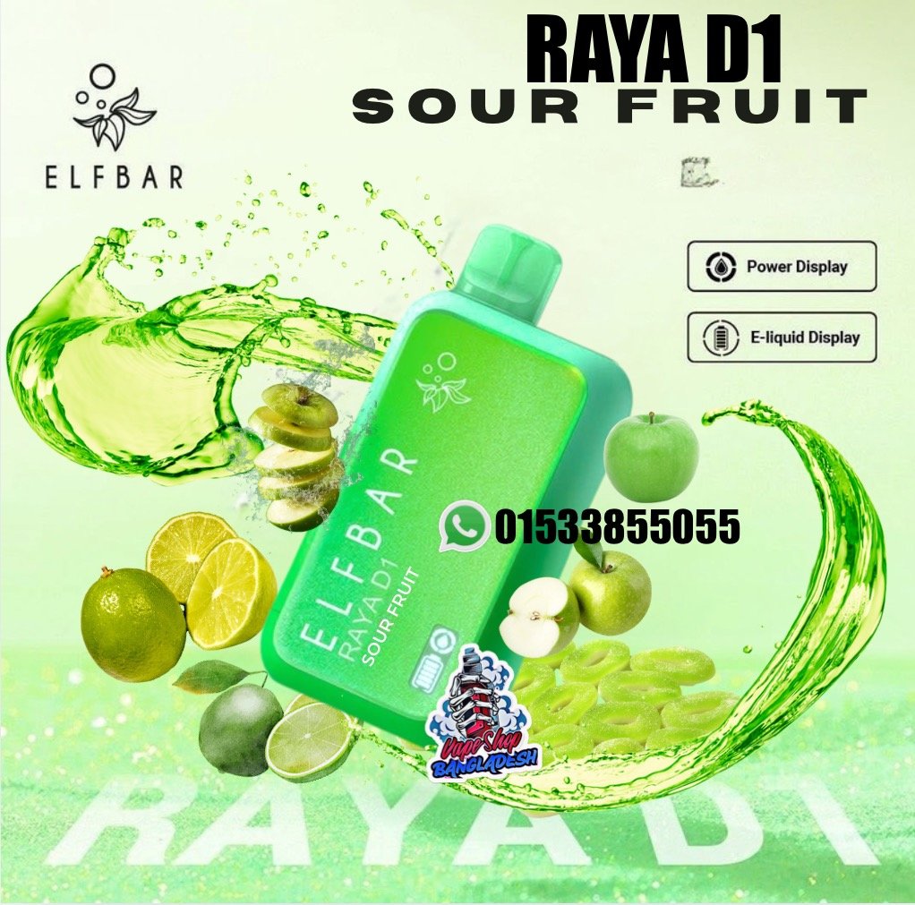 ELFBAR RAYA D1  13,000 PUFFS SOUR FRUIT