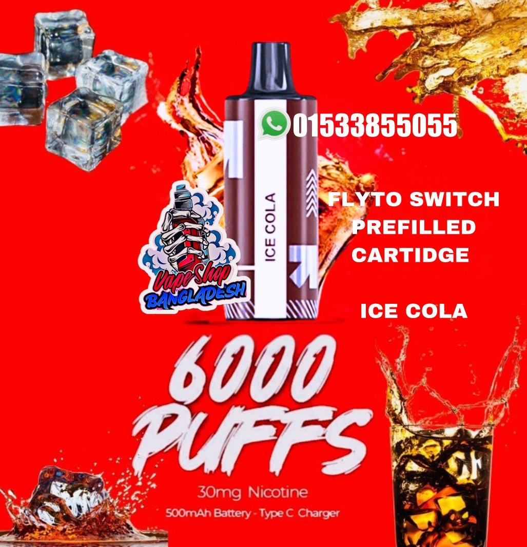 FLYTO SWITCH ICE COLA 6000 PUFFS CARTRIDGE