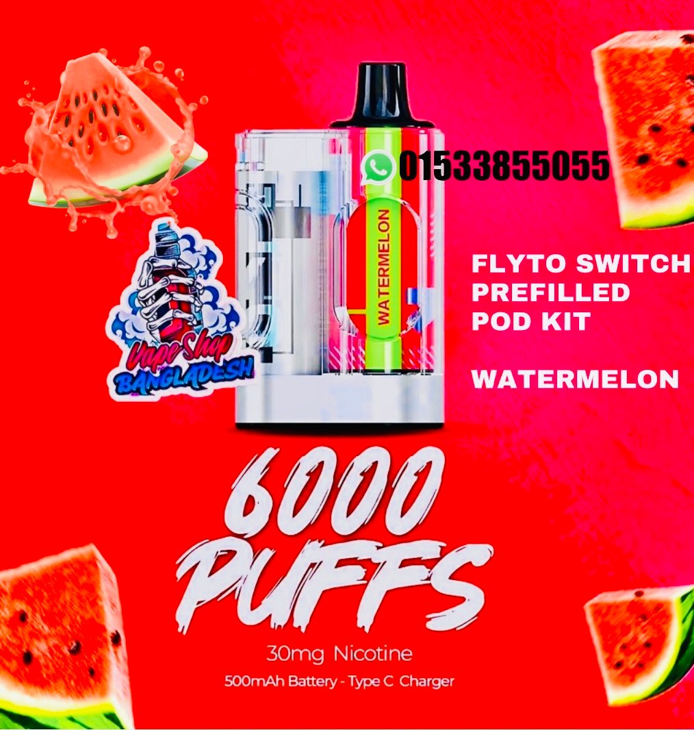 FLYTO SWITCH WATERMELON FULL KIT 6000 PUFFS