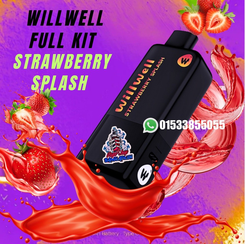 WILL WELL 11,000 PUFFS FULL KIT STRAWBERRY SPLASH
