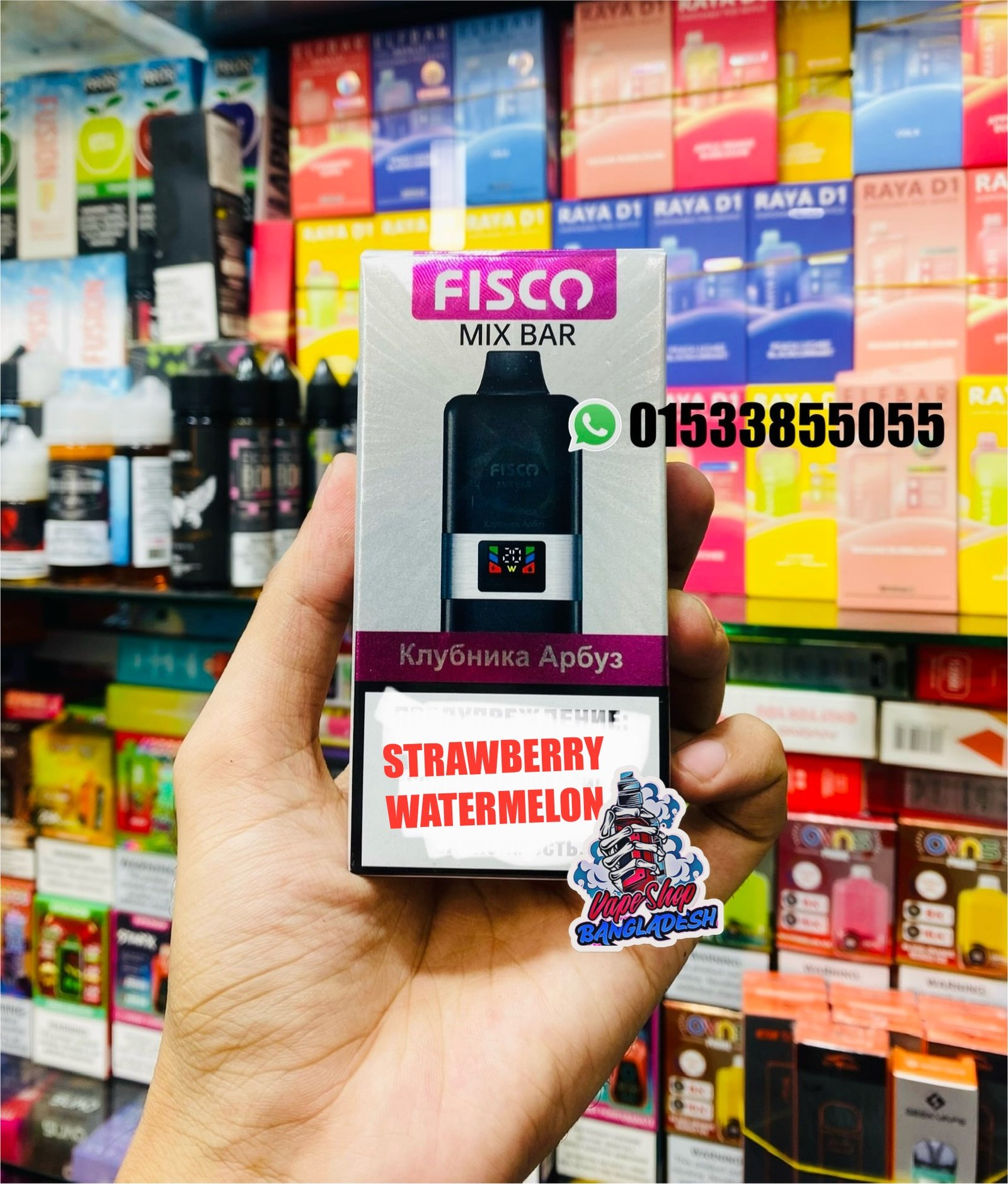 FISCO MIX BAR 12000-16000 PUFFS STRAWBERRY WATERMELON
