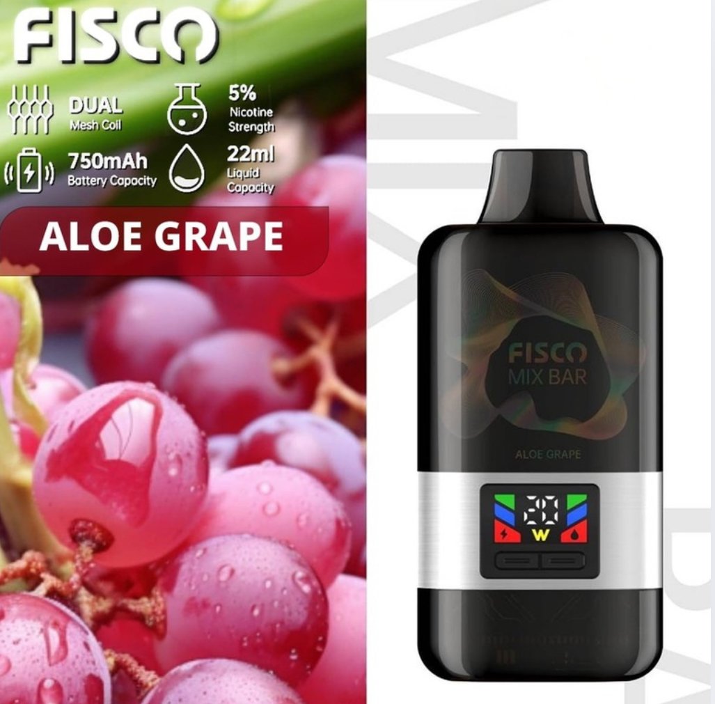FISCO MIX BAR 12000-16000 PUFFS ALOE GRAPE