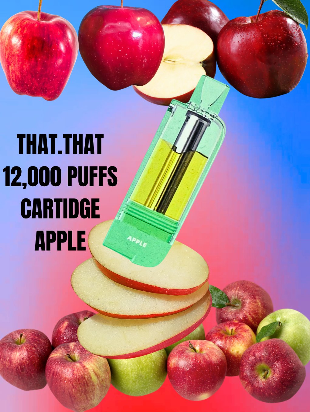 THAT THAT 12,000 PUFFS CARTIDGE APPLE
