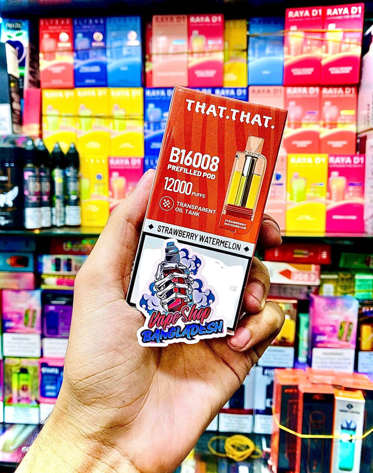 THAT THAT 12,000 PUFFS CARTIDGE STRAWBERY WATERMELON