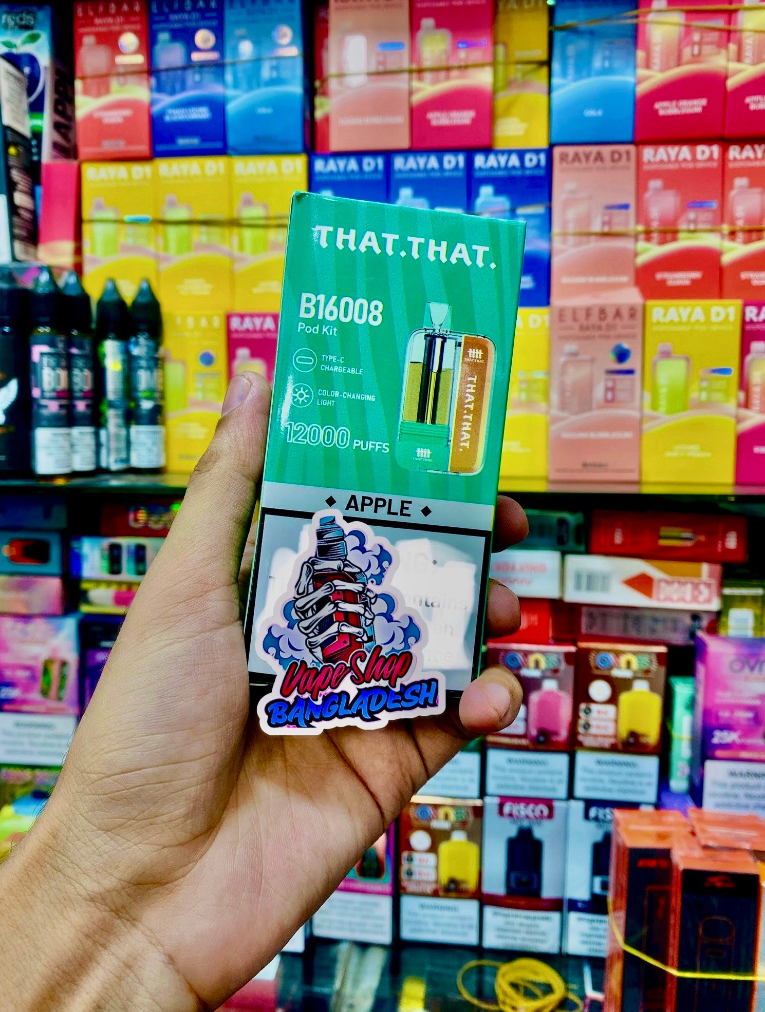 THAT THAT 12,000 PUFFS FULL KIT  APPLE