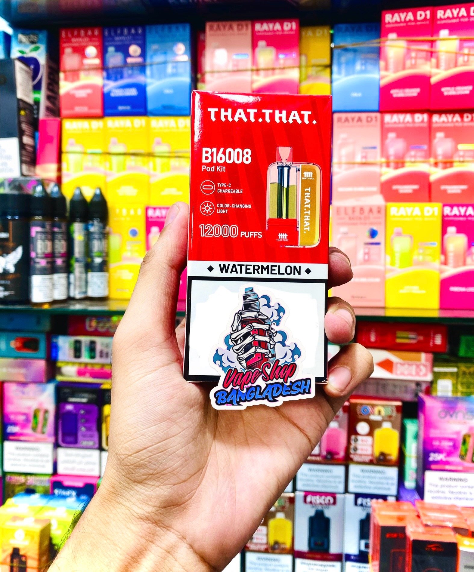 THAT THAT 12,000 PUFFS FULL KIT  WATERMELON
