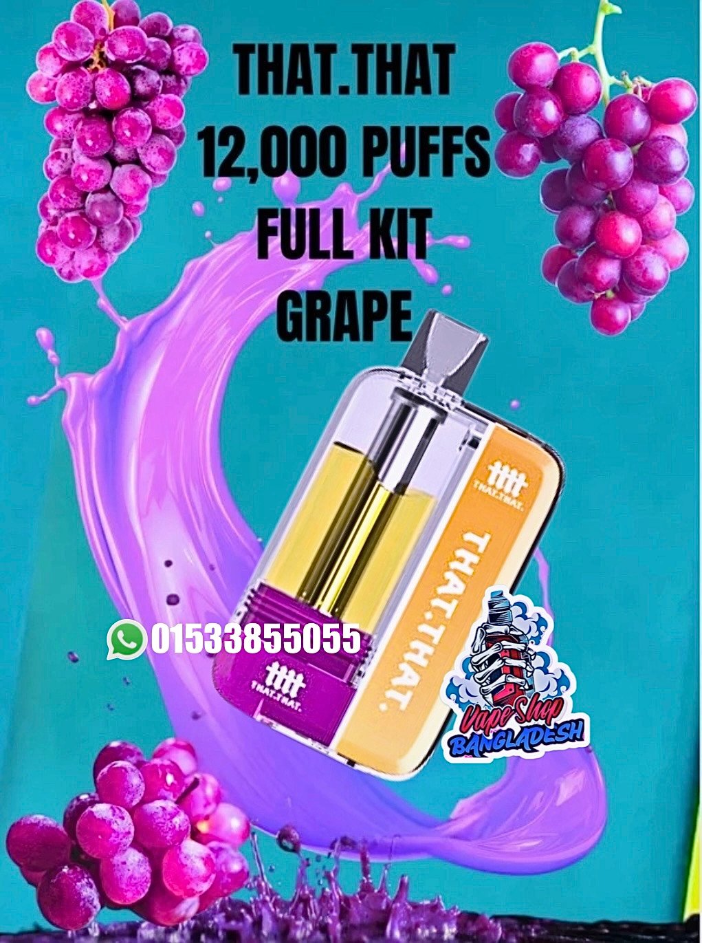 THAT THAT 12,000 PUFFS FULL KIT GRAPE